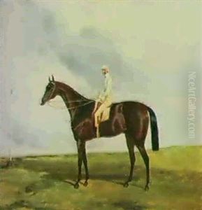 Attila -- Winter Of The 1842 Derby -- With Jockey Up by Harry Hall