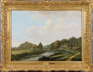 Paysage Anime Avec Riviere (date 1819) by Jan Jacob Teyler Van Hall