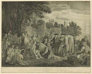 William Penn's Treaty With The Indians After Benjamin West by John Hall