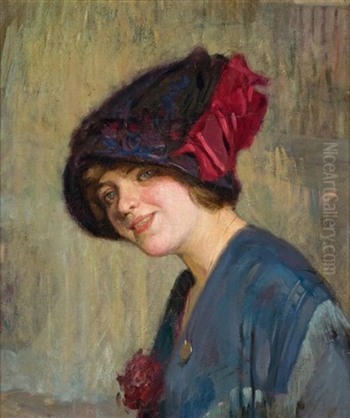 Portrait Of Woman Wearing A Hat - view 1