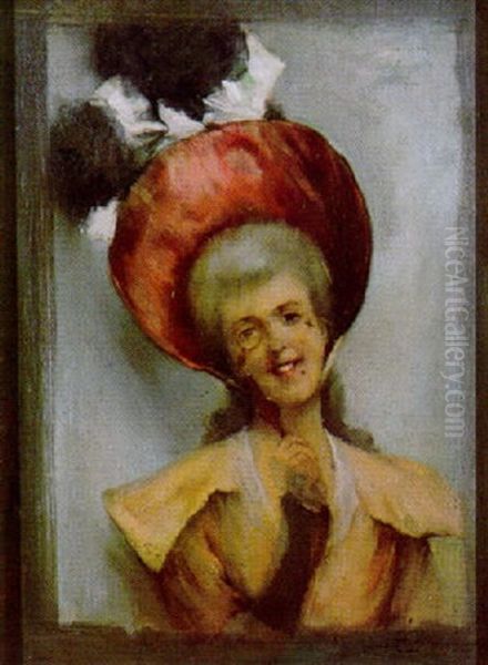 Lady With Lorgnette - view 1
