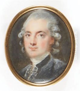 Portrait De Jeune Homme A L'habit Gris by Pierre Adolphe Hall