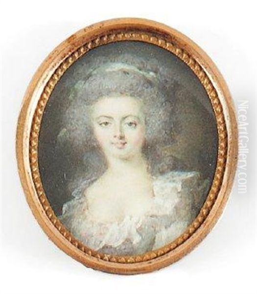 Portrait De Jeune Femme En Robe Blanche - view 1
