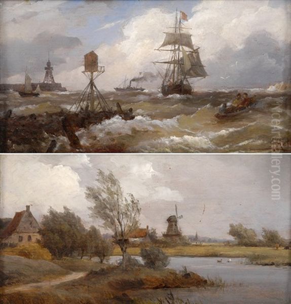 Kleine Marine (+ Fluslandschaft; 2 Works) - view 1