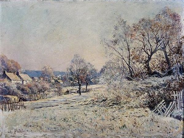 Rural Village In Winter - view 1