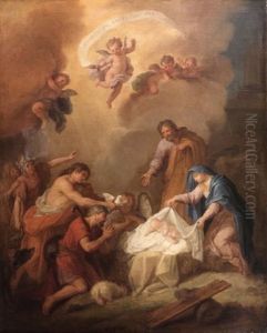 Adoration Des Bergers by Claude Guy Halle