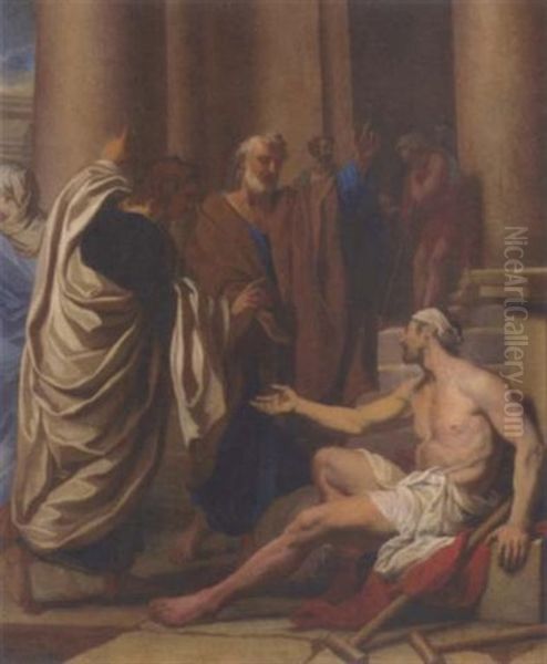 Saints Peter And John Healing The Cripple - view 1
