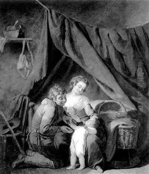 A Peasant Family In An Interior - view 1