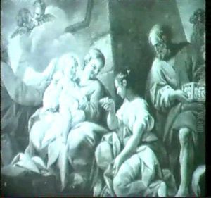 Le Repos Pendant La Fuite En Egypte by Noel Halle