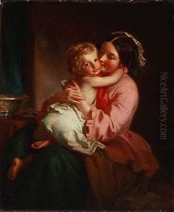 Mother And Child by Samuel Baruch Halle