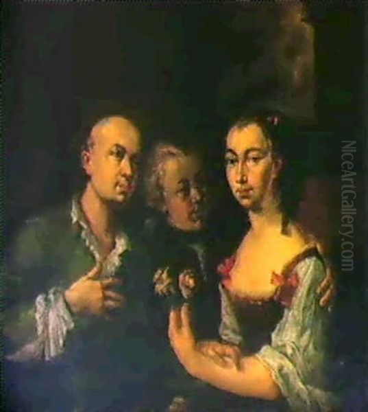 Vermutliches Verlobungsbild Des Malers Paul Troger. - view 1