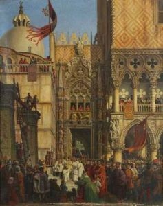 Venedig - Gerichtsszene Vor Dem Dogenpalast