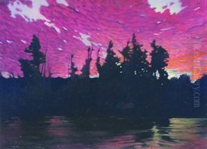Red Clouds Of Maine by George Hawley Hallowell
