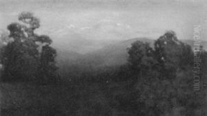 Snowcaps At Dawn by George Hawley Hallowell