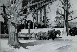 Logging by George Hawley Hallowell