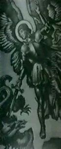 St. George And The Dragon by George Hawley Hallowell