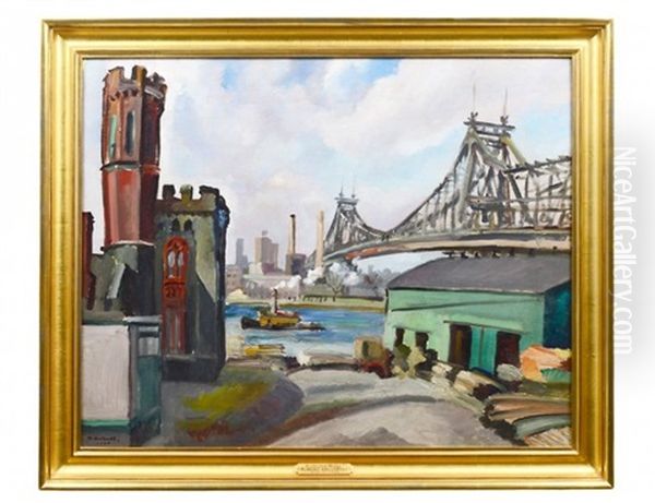 Queensboro Bridge, Lee's Lumberyard, N.y. - view 1