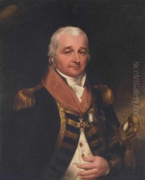 Portrait Of Vice-admiral Sir William H. Essington, K.c.b., In Full Naval Uniform, Wearing The Order Of The Bath And The Gold Medal For The Battle Of Camperdown - view 1