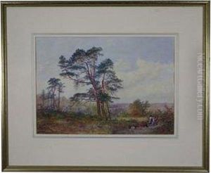 Children Picking Blackberries by James Walsham Baldock