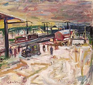 Jarnvagsstationen by Eric C. Hallstroem