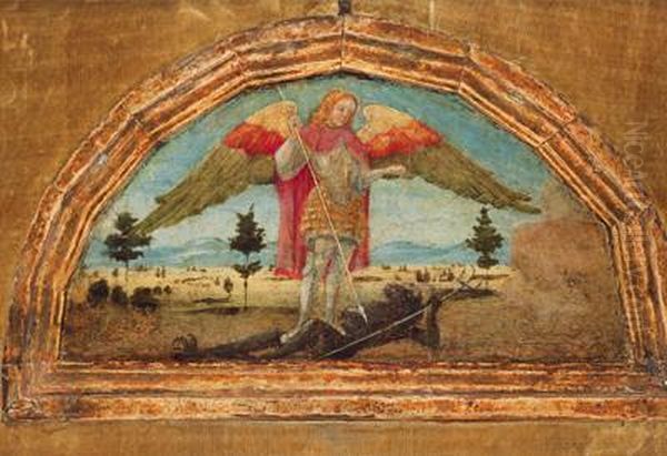 San Giorgio E Il Drago In Un Paesaggio - view 1
