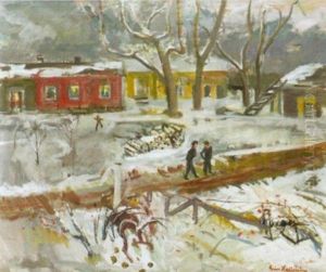Vintervy Fran Parken by Eric C. Hallstroem