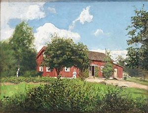 Sommaridyller (+ Oljemalningar; Pair) by Gunnar Hallstrom