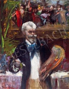 Mihaly Munkacsy In His Studio In Paris by Artur Lajos Halmi