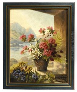 Stillleben Mit Alpenblumen