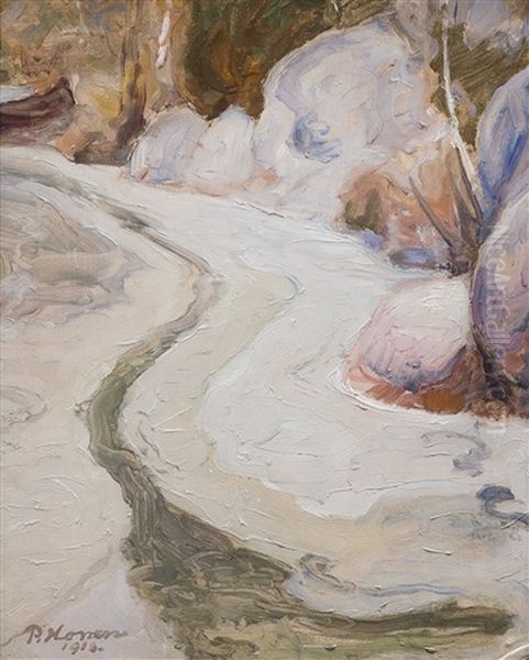 Spring Sun By The Stream - view 1