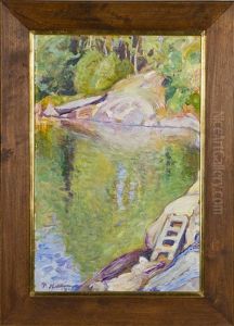 Shore In The Summer by Pekka Halonen