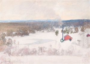 Winter View From Outokumpu by Pekka Halonen