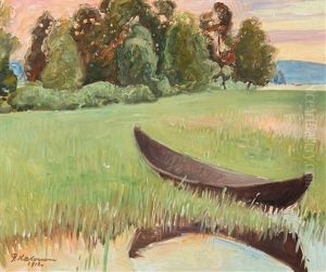 Summer Evening By The Shore by Pekka Halonen