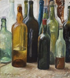 Still-life With Bottles by Pekka Halonen