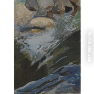Virtaava Koski (a Flowing Stream) by Pekka Halonen