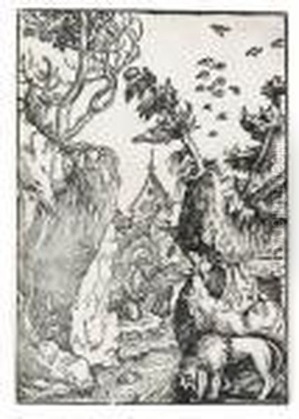 Saint Jerome In The Desert - view 1
