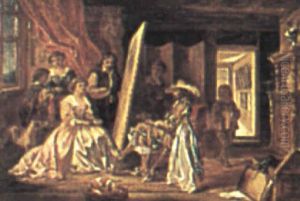 King Charles I Sitting For His Portrait by Francis Halpen