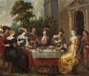 Festliche Gesellschaft by Dirck Hals