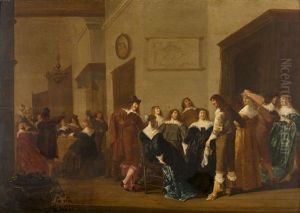 Elegante Compagnie Dans Un Interieur by Dirck Hals