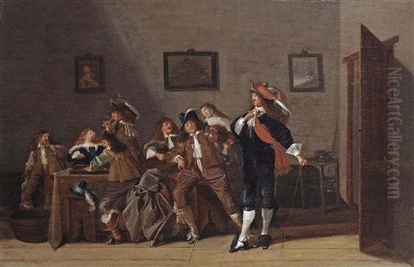 An Interior With An Elegant Company Making Merry - view 1