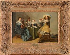 Concert Dans Un Interieur by Dirck Hals