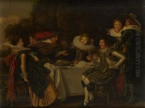 A Convivial Party by Dirck Hals