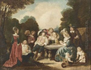 Les Joueurs De Cartes by Dirck Hals