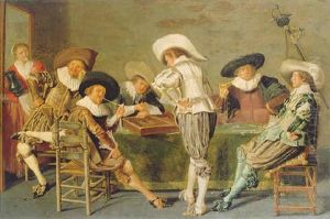 The Game Of Backgammon by Dirck Hals