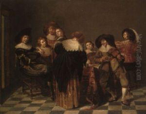 Musical Party In An Interior by Dirck Hals