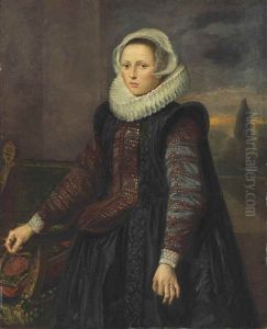 Portrait Of A Lady, Three-quarter-length by Frans Hals