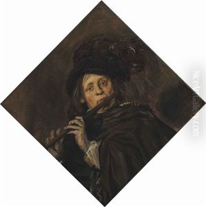 A Young Man Playing A Flute