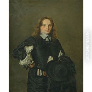 Man Holding A Hat by Frans Hals