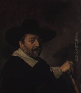 Portrait Of Syndic With His Right Hand Resting On A Silver-topped Cane