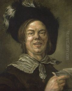 Portrait Of A Young Man, Bust-length, Holding A Sheet Of Music by Frans Hals
